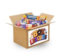 Box Biscuits - Assortiment de 26 Biscuits Pocket : Oréo, Lu, Milka | 13 variétés emballées individuellement - Idéal pause café, bureau, goûter et partage -facile à emporter
