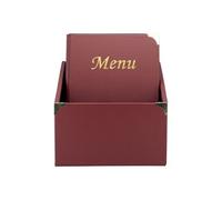 Box cartes menu 1er prix Basique BORDEAUX contenant 10 cartes Avec chacunes 8 vues. Securit