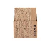 Box Cartes menu Design CORK contenant 10 cartes Avec chacune 8 vues. Securit