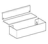 Box de poussière Geberit Acanto pour armoire latérale et armoire de toilette, L=60cm, 243.875.00.1