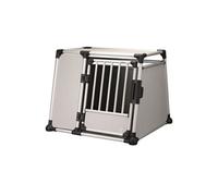 trixie box de transport - aluminium - l et xl : 94 x 75 x 88 cm - gris argent et gris clair - pour chien Gris