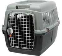 Trixie – Box de transport Giona 4 – Recyclé – S/M 50 x 51 x 70 cm – Anthracite / Gris-vert