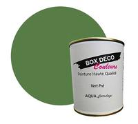 BOX DECO COULEURS Peinture carrelage et faïence murale à base de laque polyuréthane mono-composante aspect velours-satin Aqua carrelage - 750 ml / 7.5m², Vert Nature