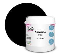 BOX DECO COULEURS Peinture meuble bois acrylique aspect velours-satin Aqua Bois - 2,5L, Noir