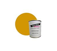 BOX DECO COULEURS Peinture meuble cuisine et salle de bain à base de laque polyuréthane mono-composante aspect satin Aqua PU MONO - 750 ml / 7.5m², Jaune Moutarde