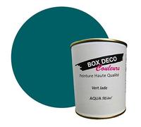 BOX DECO COULEURS Peinture meuble métal à base de laque acrylique aspect satin Aqua Métal - 750 ml / 7.5m², Vert Jade