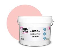 BOX DECO COULEURS Peinture murale acrylique aspect mat Aqua Déco - 10L, Rose Poudré