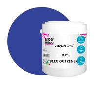 BOX DECO COULEURS Peinture murale acrylique aspect mat Aqua Déco - 2,5L, Bleu Outremer