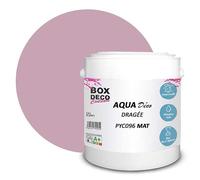 BOX DECO COULEURS Peinture murale acrylique aspect mat Aqua Déco - 2,5L, Rose Dragée