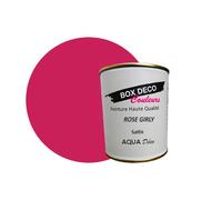 BOX DECO COULEURS Peinture murale acrylique aspect satin Aqua Déco - 750ml, Rose Girly