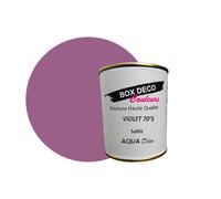 BOX DECO COULEURS Peinture murale acrylique aspect satin Aqua Déco - 750ml, Violet 70'S