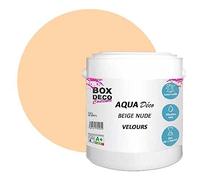 BOX DECO COULEURS Peinture murale acrylique aspect velours Aqua Déco - 2,5L, Beige Nude