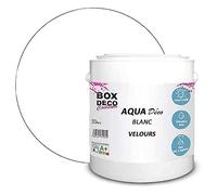 BOX DECO COULEURS Peinture murale acrylique aspect velours Aqua Déco - 2,5L, Blanc