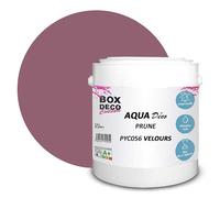 BOX DECO COULEURS Peinture murale acrylique aspect velours Aqua Déco - 2,5L, Violet Prune