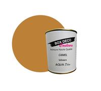 BOX DECO COULEURS Peinture murale acrylique aspect velours Aqua Déco - 750ml, Camel