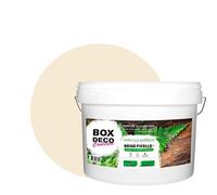 BOX DECO COULEURS Peinture murale naturelle écologique aspect satin intérieur Natura - 10L / 130m², Beige Ficelle