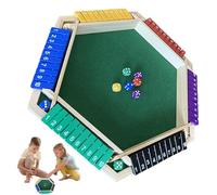 Box Dice Game - Jeu de dés en bois étanche avec volet de pub, défi familial | Jeu de stratégie classique basé sur la chance, plateau à durable pour et adultes, divertissement en classe