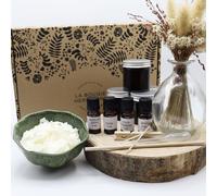 Box diy : kit bougies boisée