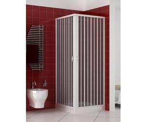 Box doccia Luna 70x70 cm pvc apertura a soffietto angolare