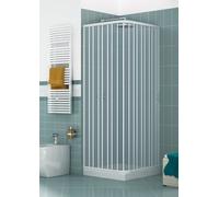 Box doccia Luna 90x100 cm in pvc apertura soffietto laterale