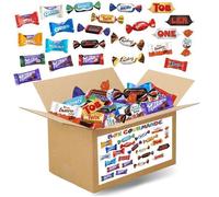 BOX GOURMANDE HALLOWEEN | Assortiment de 100 bonbons au chocolat Célébrations, Kinder, Milka, Daim, Toblerone | 780g de friandises