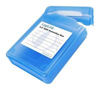 Box HDD pour disques durs externes 3,5"" - LOGILINK - Bleu - Boîtier de protection résistant aux chocs et à l'eau