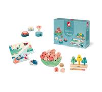 Jeu d'éveil Box Crocodile d'Equilibre Nénuphars à Visser Clochettes et Puzzle