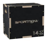 Box Jump Crossfit - Box De Pliométrie - Boite De Saut - 3 Hauteurs 30/35/40h Cm - Charge Max. 120 Kg - Bois Surface Antidérapante Noir