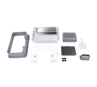 Box litière pour Chats en Acier Inoxydable enfermé | Grande Gestion des odeurs et Conception de contrôle de la Dispersion | Bac à litière en métal pour Plusieurs Chats/Usage