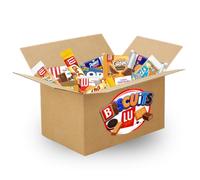 Box Lu - Assortiment de 70 Biscuits Pocket | 7 variétés emballées individuellement - Idéal pause café, bureau, goûter et partage - facile à emporter
