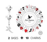 Box mensuelle SC Crystal - 10 charms breloques