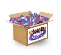 Box MILKA - Assortiment de 40 Biscuits Pocket : Cookies, Brownie, Oreo