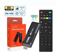 Box multimedia Clé TV 2+16G, Décodeur TV M8 PRO Android 12.1 HD double bande 5G WIFI