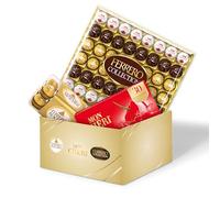 Box Noël Chocolats Ferrero - Assortiment à Partager Ferrero Rocher x16 (204g), Ferrero Collection x48 (530g), Mon Chéri x30 (330g) - Idée Cadeau chocolats à Offrir - 1,1kg