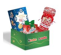 Box Noël Kinder Nutella - Calendrier de l'Avent Kinder&Co (295g), Chaussette Nutella (209g), Mix Chocolats Kinder Happy Moment (382g) - Idée Cadeau Chocolats à Offrir - 886g