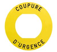 Box of 10 Schneider Electric ZBY9160M ETIQUETTE COUPURE URGENCE