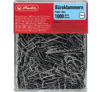 Box Of 1000 Office Paper Clips Nickel-Plated 32 Mm