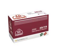Box of 2000 Staples 35/19 19 mm Copper Ro-ma x Romabox