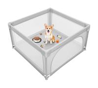 Box per Bambini con Succhiatori, Versione potenziata 2025 Recinto per Baby Tessuto Oxford 300D, Centro Attività per Bambini, Facile da Montare e da Pulire-120 * 120 * 66 cm - Verde scuro