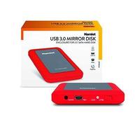 BOX PER HDD 2.5IN - HAMLET - HXD25U3MRD - USB 3.0 - SATA - 2 To - Rouge