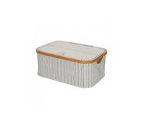 Prym Boîte pliante 612682 – Canvas & bambou – Rayée grise