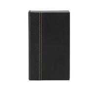 Securit Box porte-addition tendance en simili cuir noir 4 cm