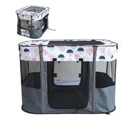 Box pour animaux de compagnie - Box pliable pour chiots, cage pour chiens de gymnastique, cage pliable pour chiots de petite taille