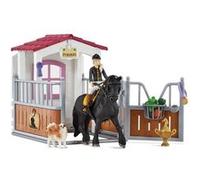 Box avec Tori et Princess, Extension pour écurie schleich avec 26 éléments inclus dont 1 cheval schleich, coffret figurines pour enfants de 5 ans et plus - schleich 42437 HORSE CLUB