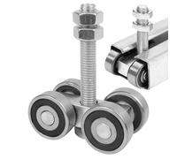 Box Rail Hanger - Plafond Montage Coulissant, Système De Roues De Qualité Industrielle | Matériel De Porte De Grange À Forte Grange, Kit De Piste Calme D'économie D'espace Pour Armoires À La Maison, P