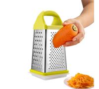 Box Râpe Fromage | Râpe à Légumes 4 Côtés en Acier Inoxydable avec Boîte de Rangement - Coupe-Carottes pour Râpe Fine, Moyenne, Grosse Râpe, Trancher, Couper Légumes