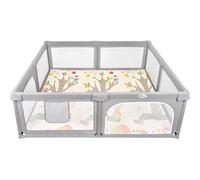 Box Recinto Innovaciones MS Parco Giochi XXL + Tappeto da Gioco 180 x 200 cm Giraffa Auto