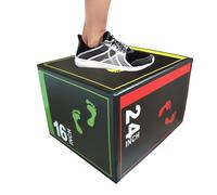 Box sauts pour la salle de gym à domicile - Plateforme de boix d'exercice sans glissement | Équilibrez l'équipement de formation pour les jeunes de soulevé de terre pour débutant squat de saut de saut