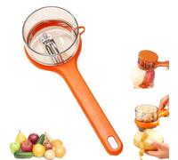 Box Storage Kitchen Peeler,Peeler with Container,Vegetable Fruit Peelers for Kitchen,Thin Peeler Double-Sided Stainless Steel Blade,Anti-Scratch Hand Comfortable Peeling Tool (Orange)