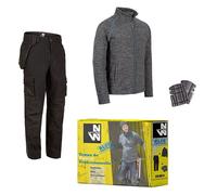 Box tenue de travail professionnelle NORTH WAYS Pantalon + Gilet + Genouillères